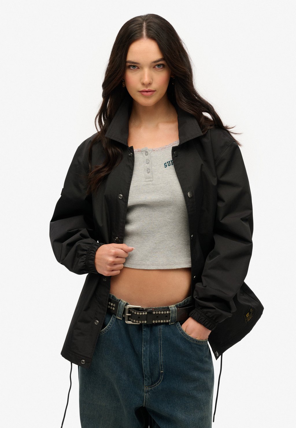 

Легкая куртка SURPLUS COACH Superdry, черный