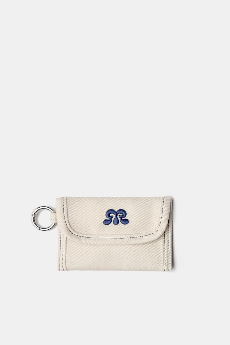 

Холщовый кошелек с клапаном Pull And Bear, экрю