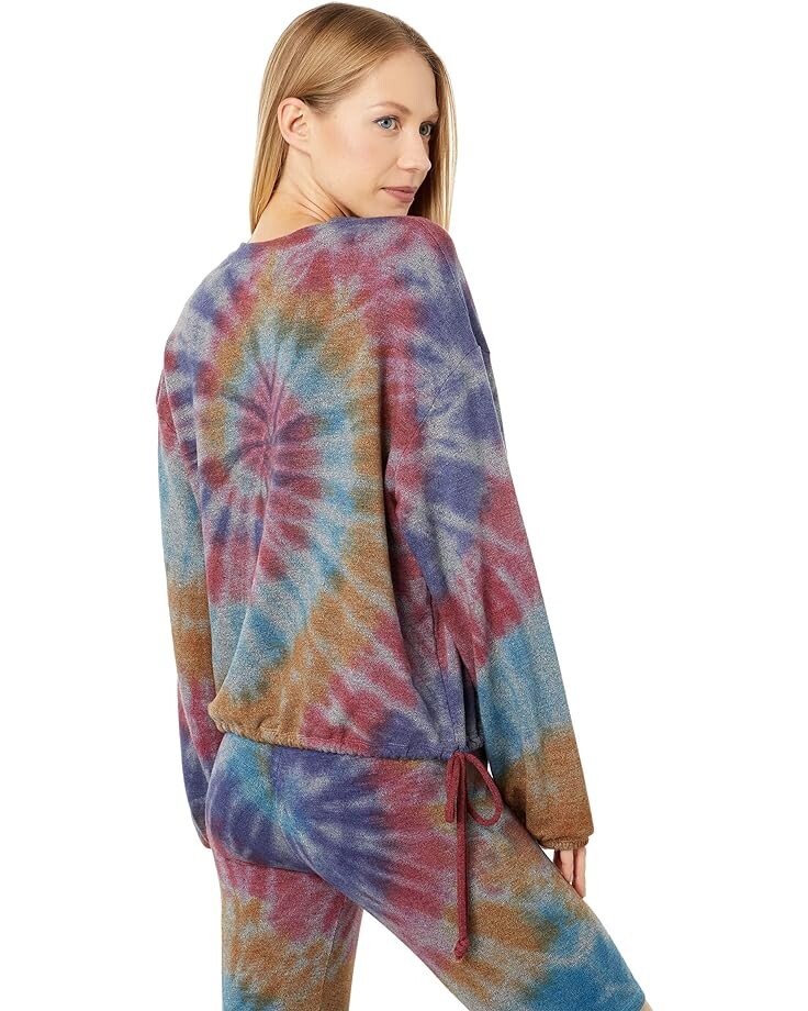

Толстовка SUNDRY Tie-Dye Side Tie Sweatshirt, цвет Multicolor Tie-Dye