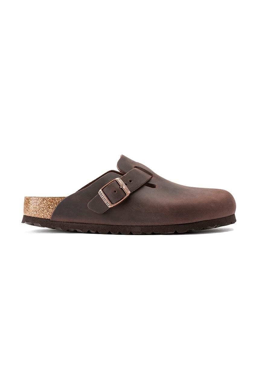 

Кожаные шлепанцы Boston Birkenstock, коричневый