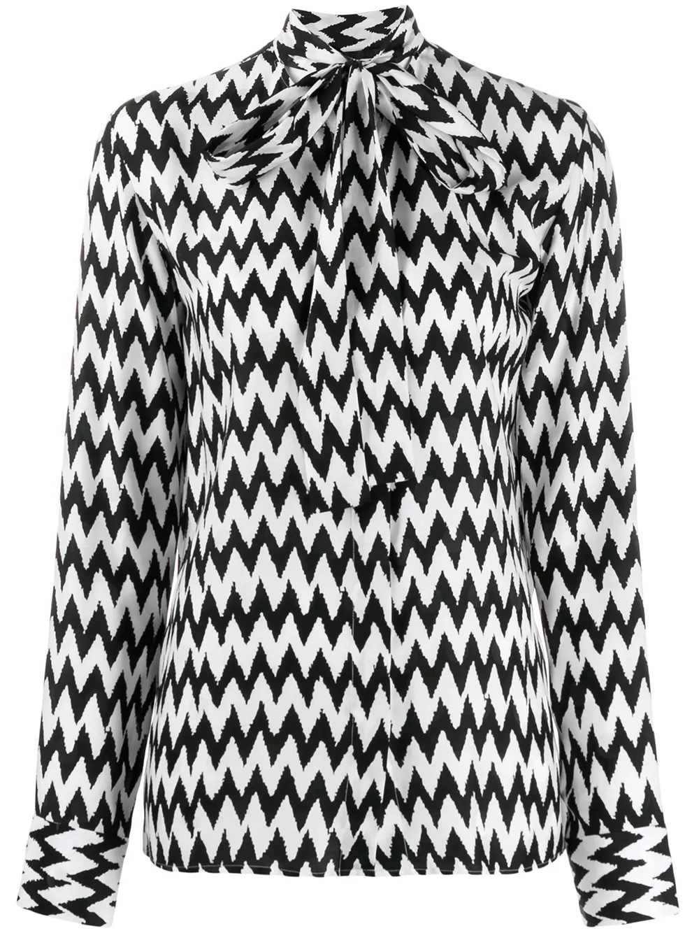

Блузка с бантом и принтом Haider Ackermann, черный