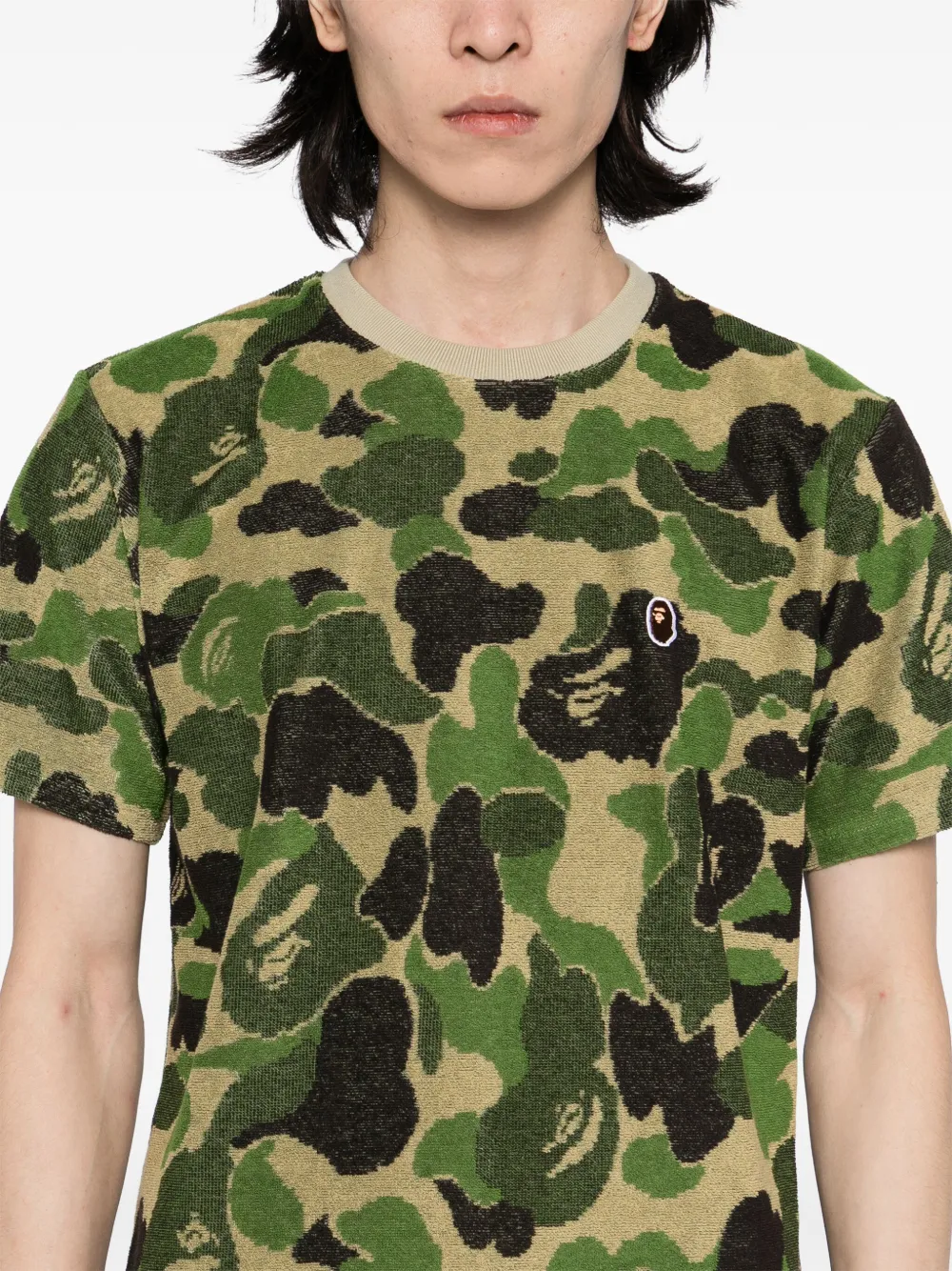 Жаккардовая футболка ABC A BATHING APE, зеленый — фото 4