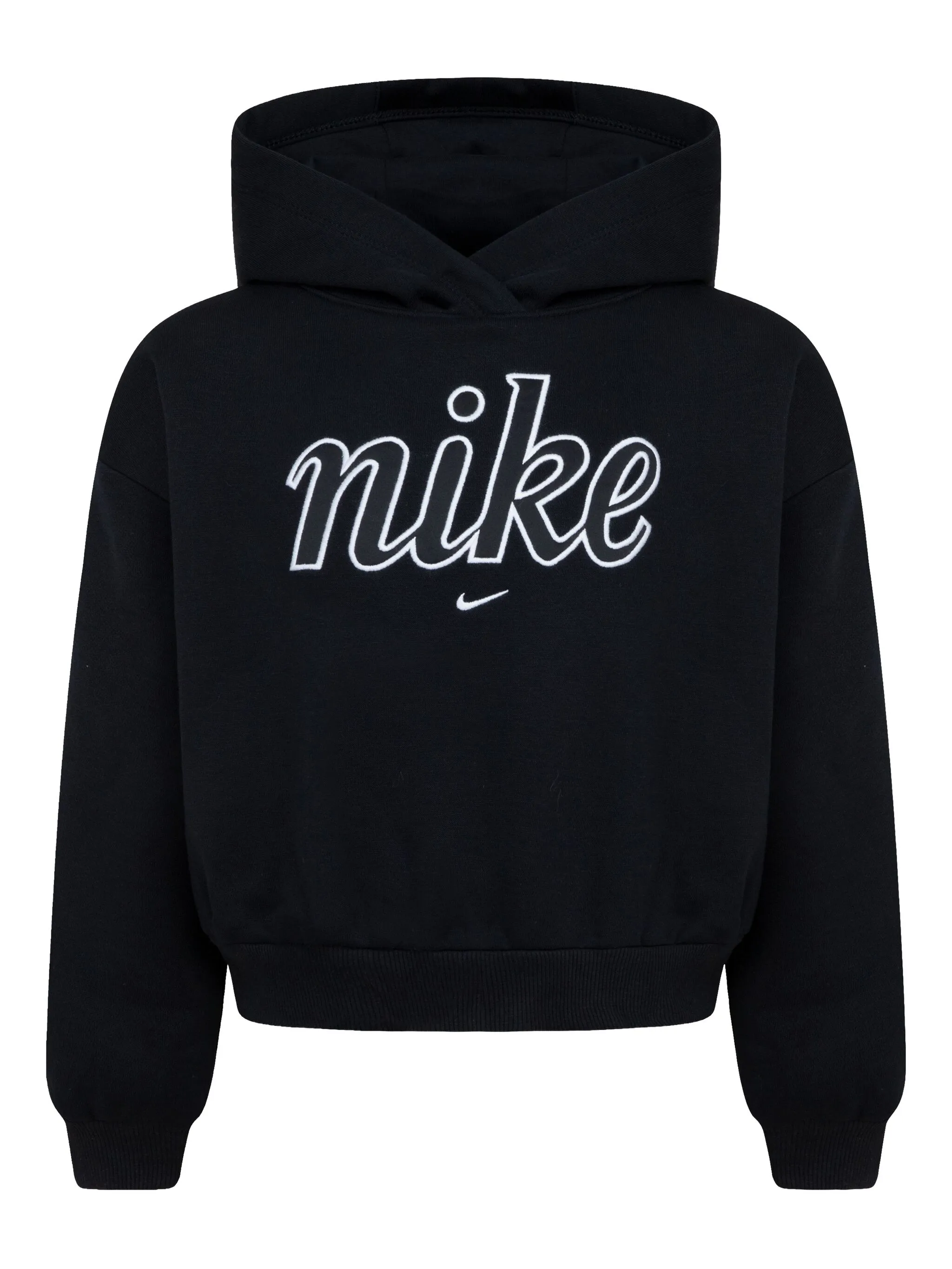 

Худи с вышивкой Swoosh Nike Kids, черный
