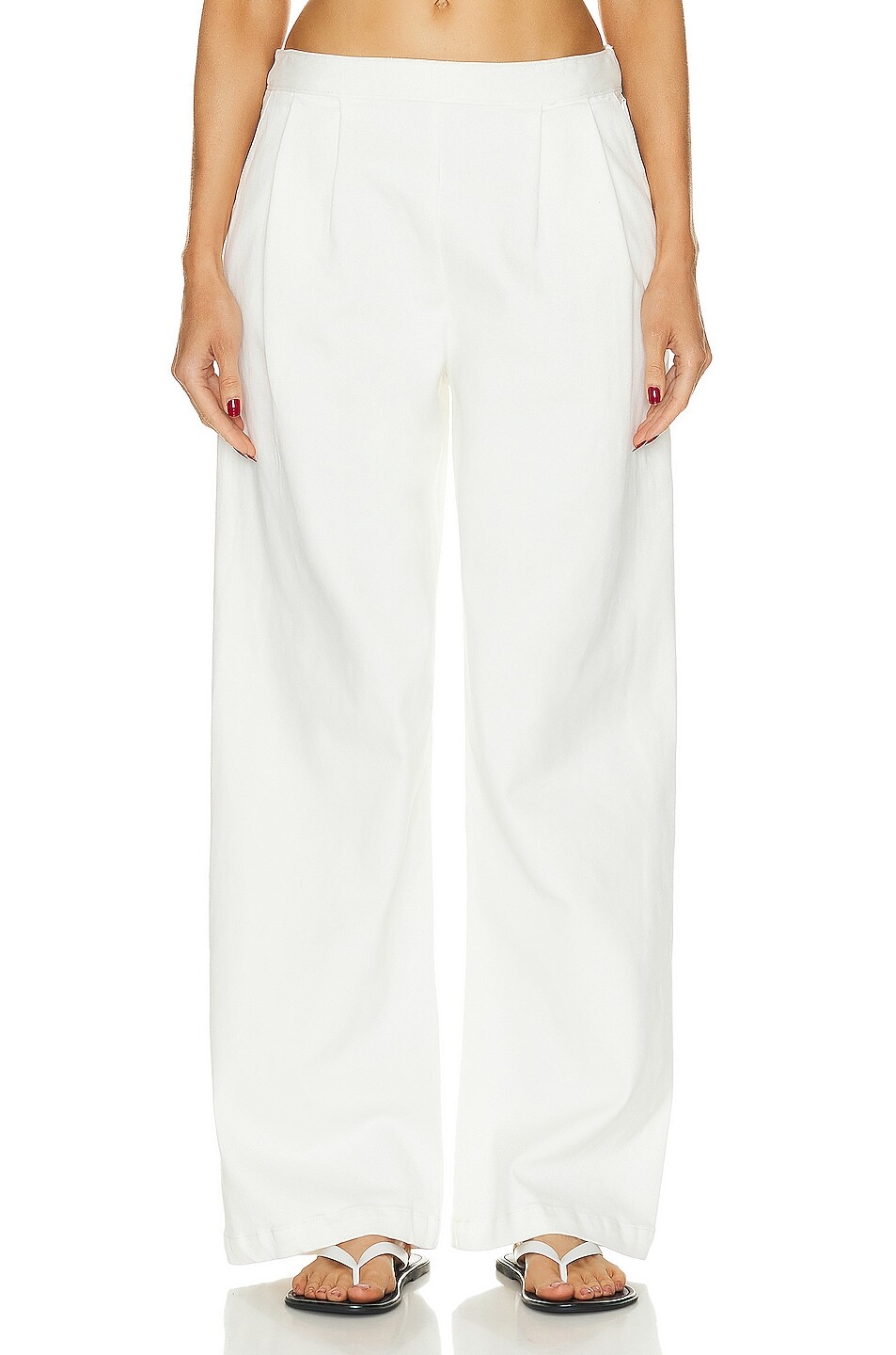 

Брюки Enza Costa Soft Touch Pleated Wide Leg, цвет Undyed