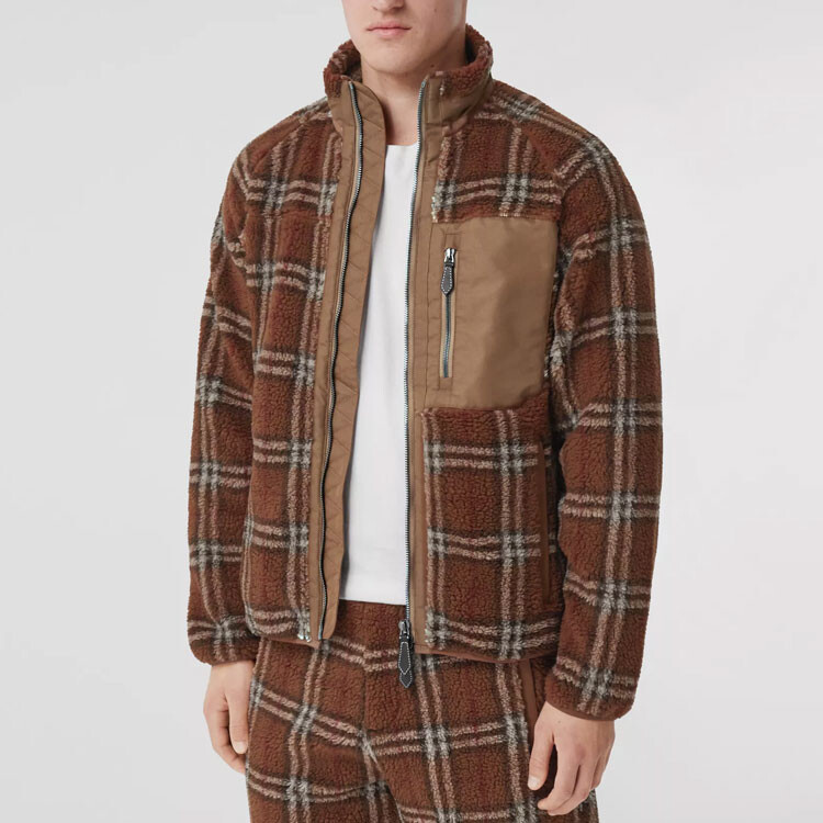 Куртка мужская Burberry березка, темно-коричневый, коричневый — фото 4