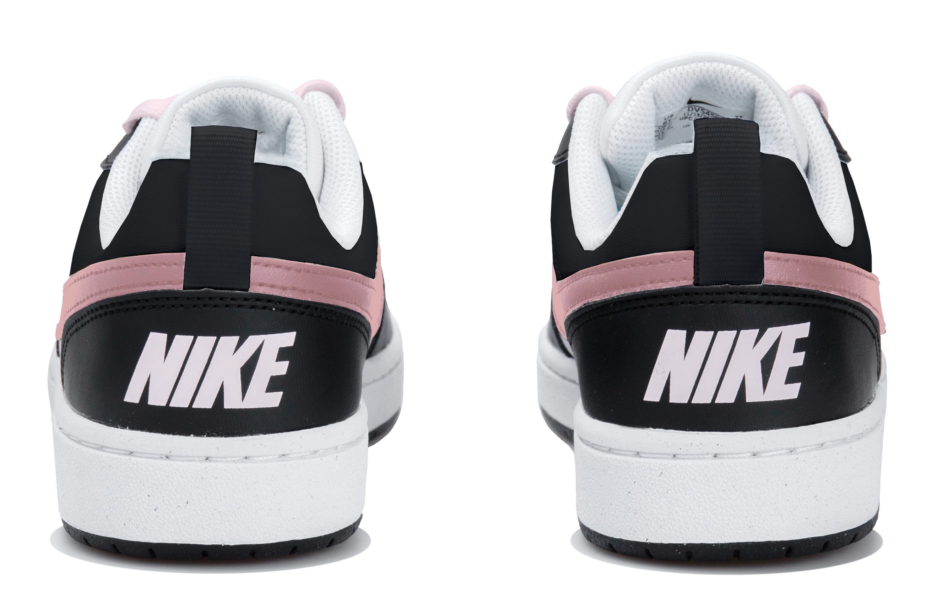 Кроссовки для скейтбординга Court Borough LOW RECRAFT для детей и подростков Nike, белый/розовый/черный — фото 3