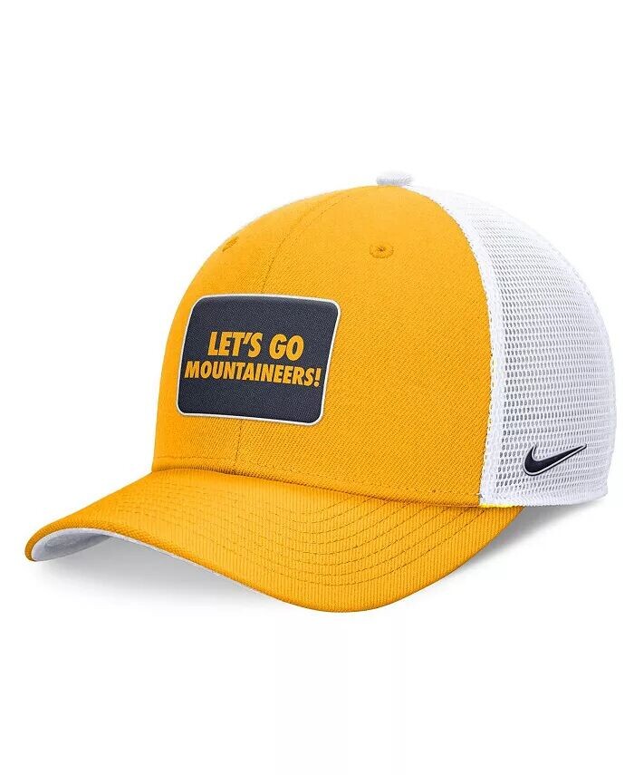 

Мужская регулируемая кепка золотистого/белого цвета West Virginia Mountaineers Local Rise Trucker Nike, золотой
