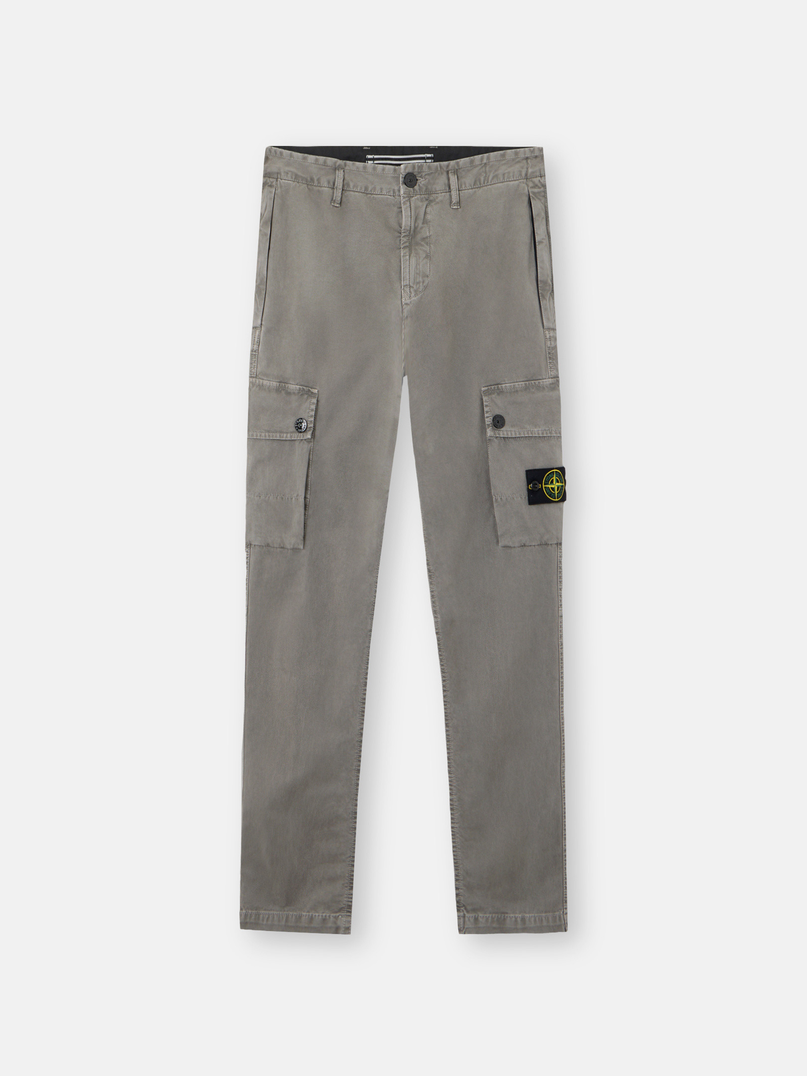 

Узкие брюки-карго с карманами на молнии Stone Island 3100034 STRETCH ORGANIC BROKEN TWILL COTTON 'OLD' EFFECT, Cement