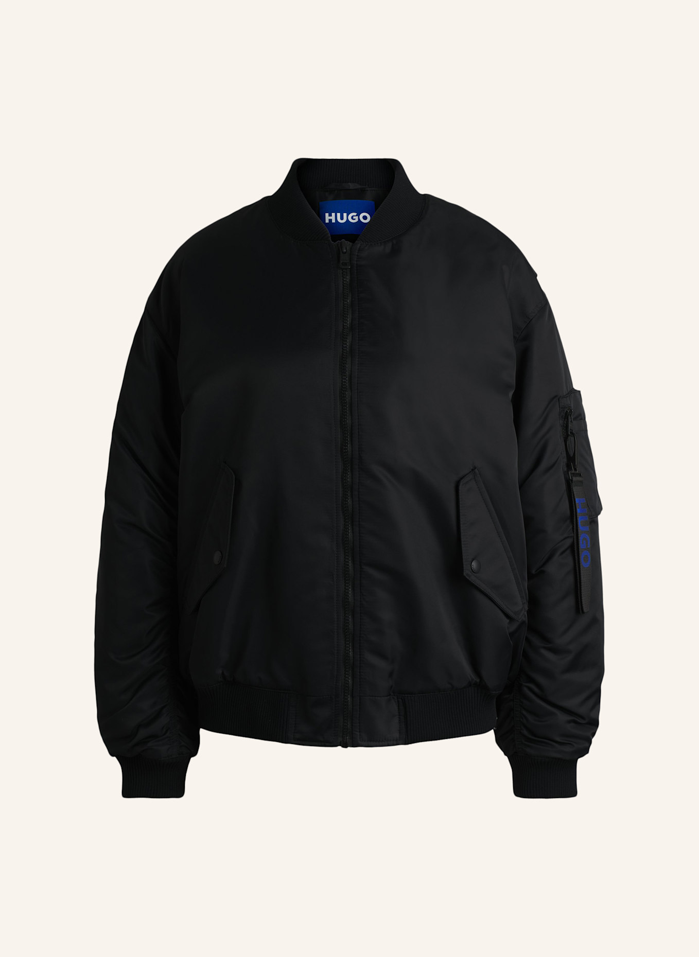 

Повседневная куртка falorri-1_b свободный крой Hugo, черный