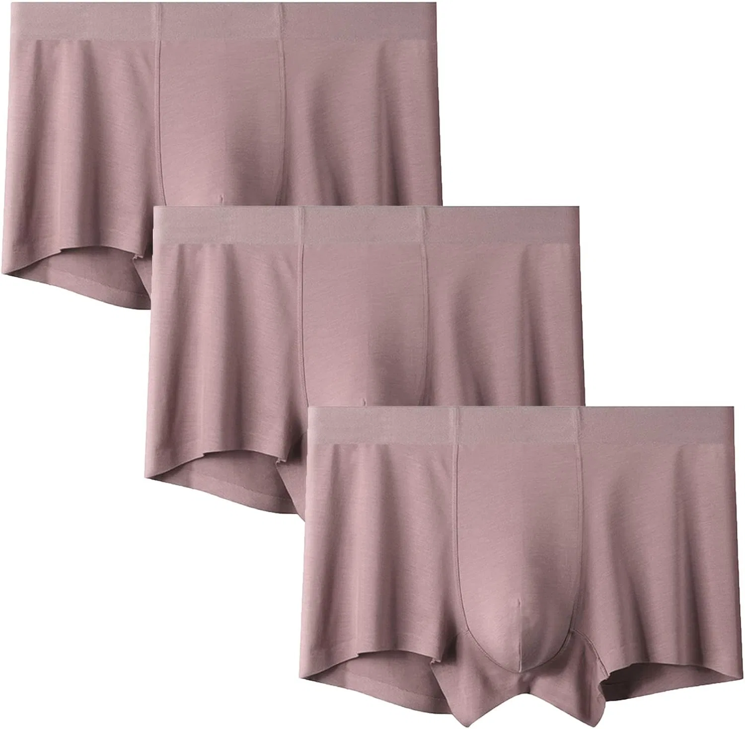 Трусы боксеры, безшовные, Pink-3pc