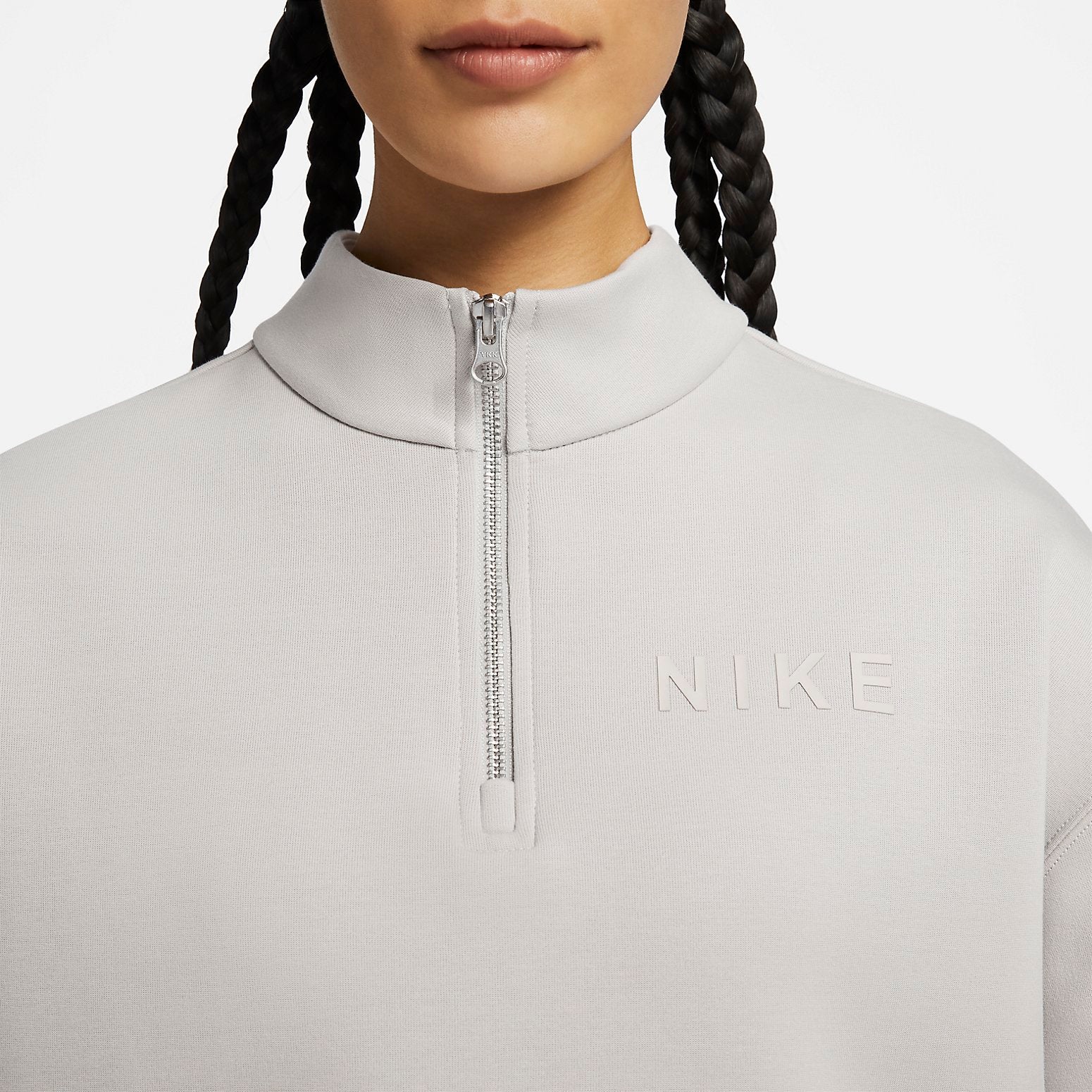 Спортивный топ (WMNS) Nike Sportswear Top 'Light Iron Ore' HF5175-012, серый — фото 3