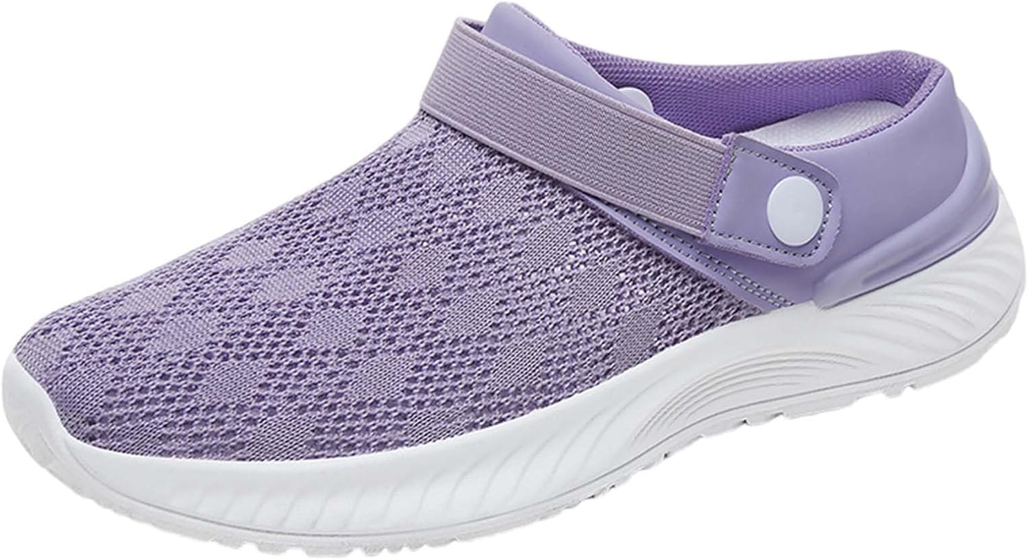 

Мужские и женские спортивные кроссовки на шнуровке из дышащей сетки для прогулок, повседневной носки и тренировок Generic, фиолетовый