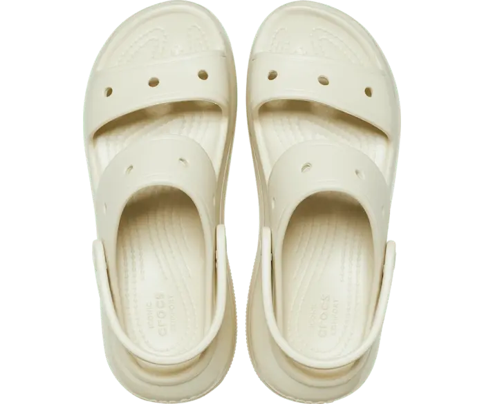 Сандалии Mega Crush Crocs женские, цвет Bone — фото 3