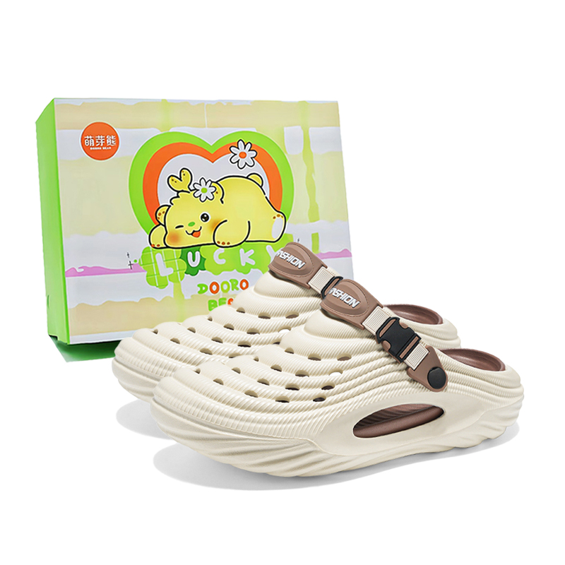 

Budding Bear Клоги унисекс бежево-коричневые {коробка}, цвет Beige Brown { Box }