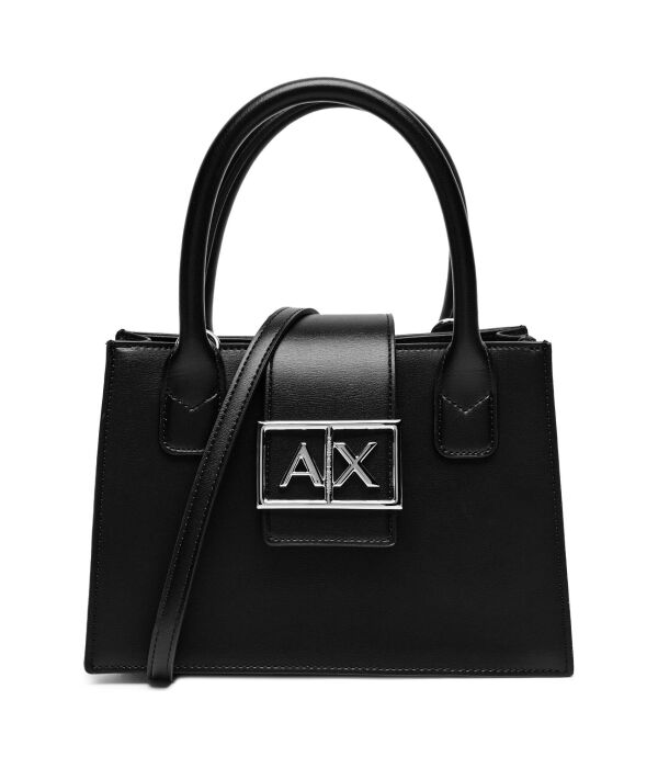 

Сумка-тоут женская Armani Exchange с логотипом, черный