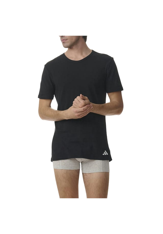 Футболка Active Flex из хлопка быстросохнущая упаковка из 2 шт. Adidas, черный — фото 2