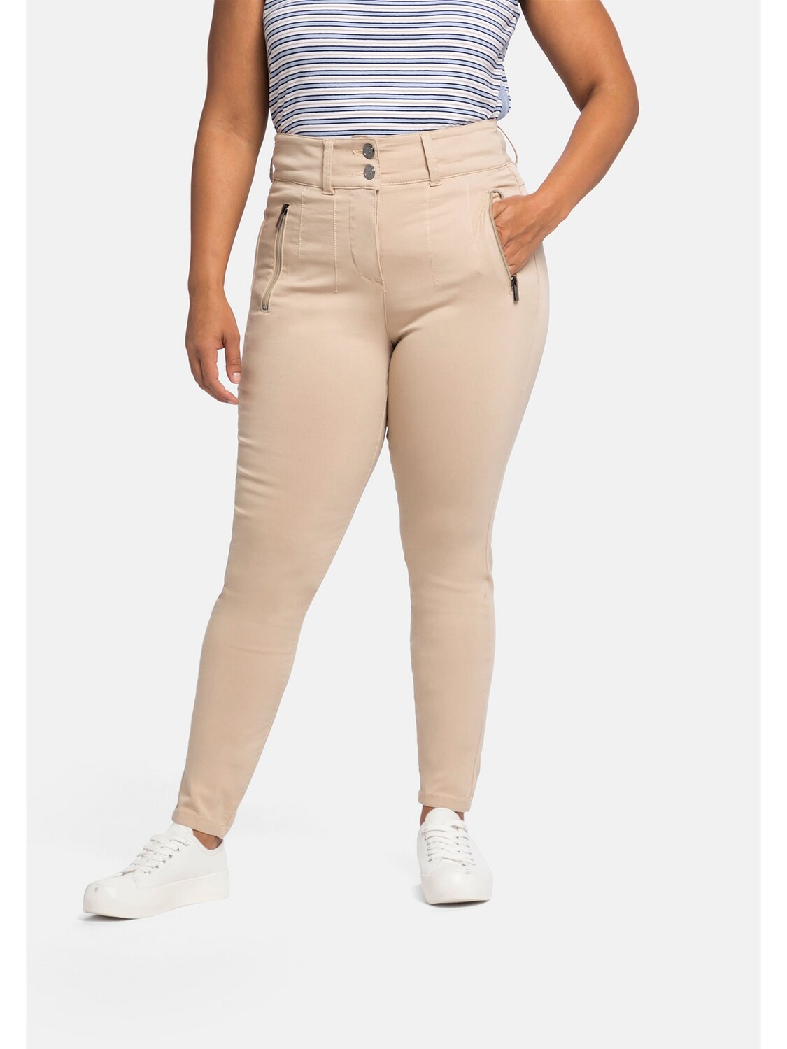

Брюки sheego Hose, бежевый