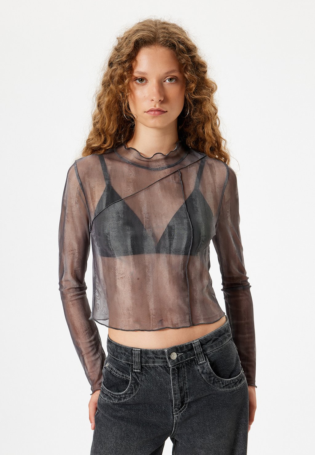 

Блуза LONG SLEEVE Koton, серый