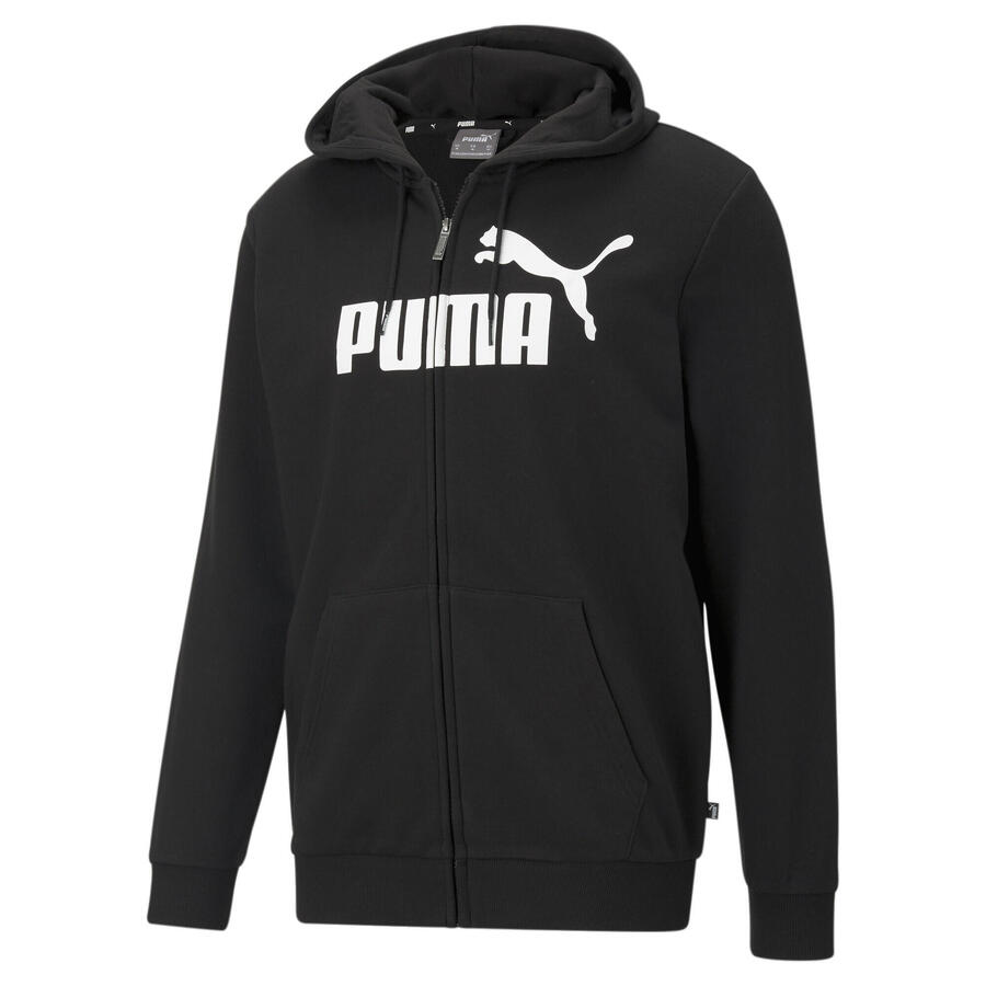 

Мужская толстовка с капюшоном Essentials Big Logo Zip-Up Hoodie PUMA Black