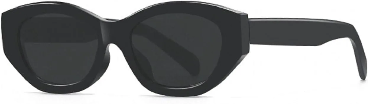 

Солнцезащитные очки Melrose Y2k «кошачий глаз» для женщин, роскошные винтажные солнцезащитные очки в стиле ретро, ​​защита от ультрафиолета UV400 121-5, Black