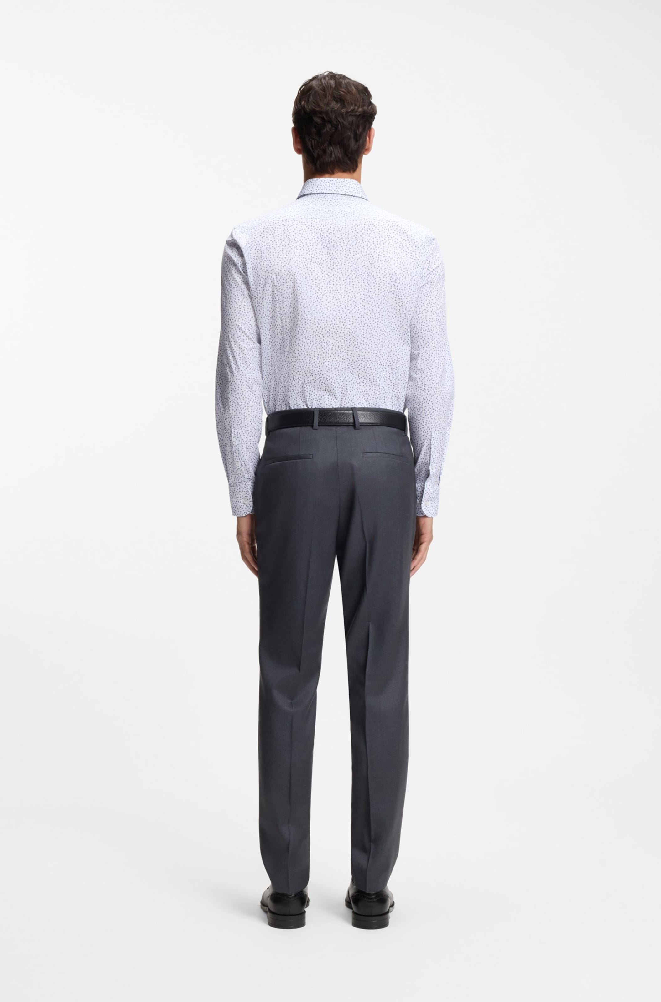 BOSS Рубашка на пуговицах Regular fit 'H-Hank-K-C1-261' в светло-голубом цвете — фото 4