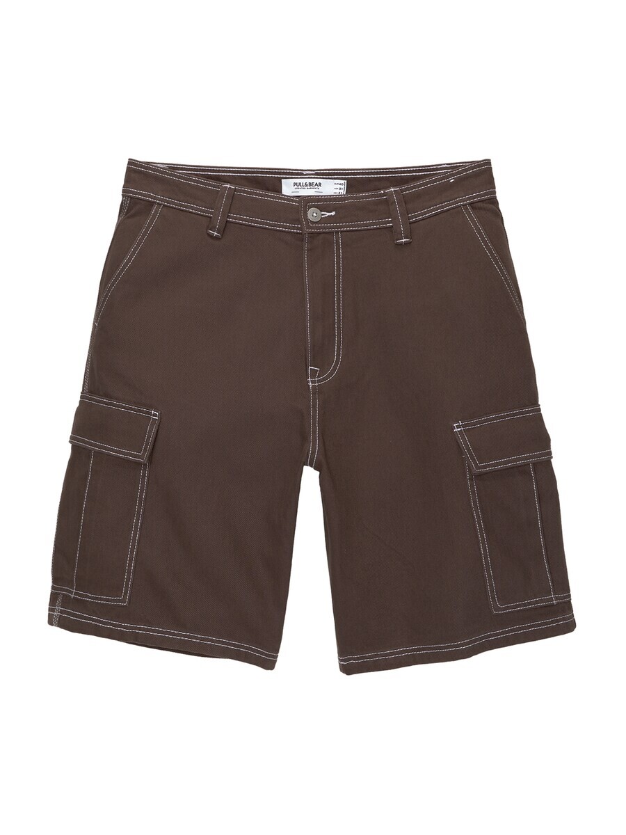 

Брюки Pull&Bear Loose fit Cargo Pants, цвет Chocolate