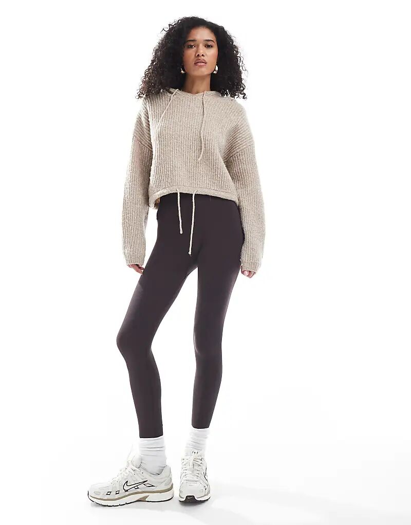 

Бесшовные леггинсы New Look темно-коричневого цвета