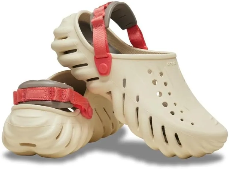 Сабо Crocs Unisex Echo Clogs Wooden Shoes, белый — фото 4
