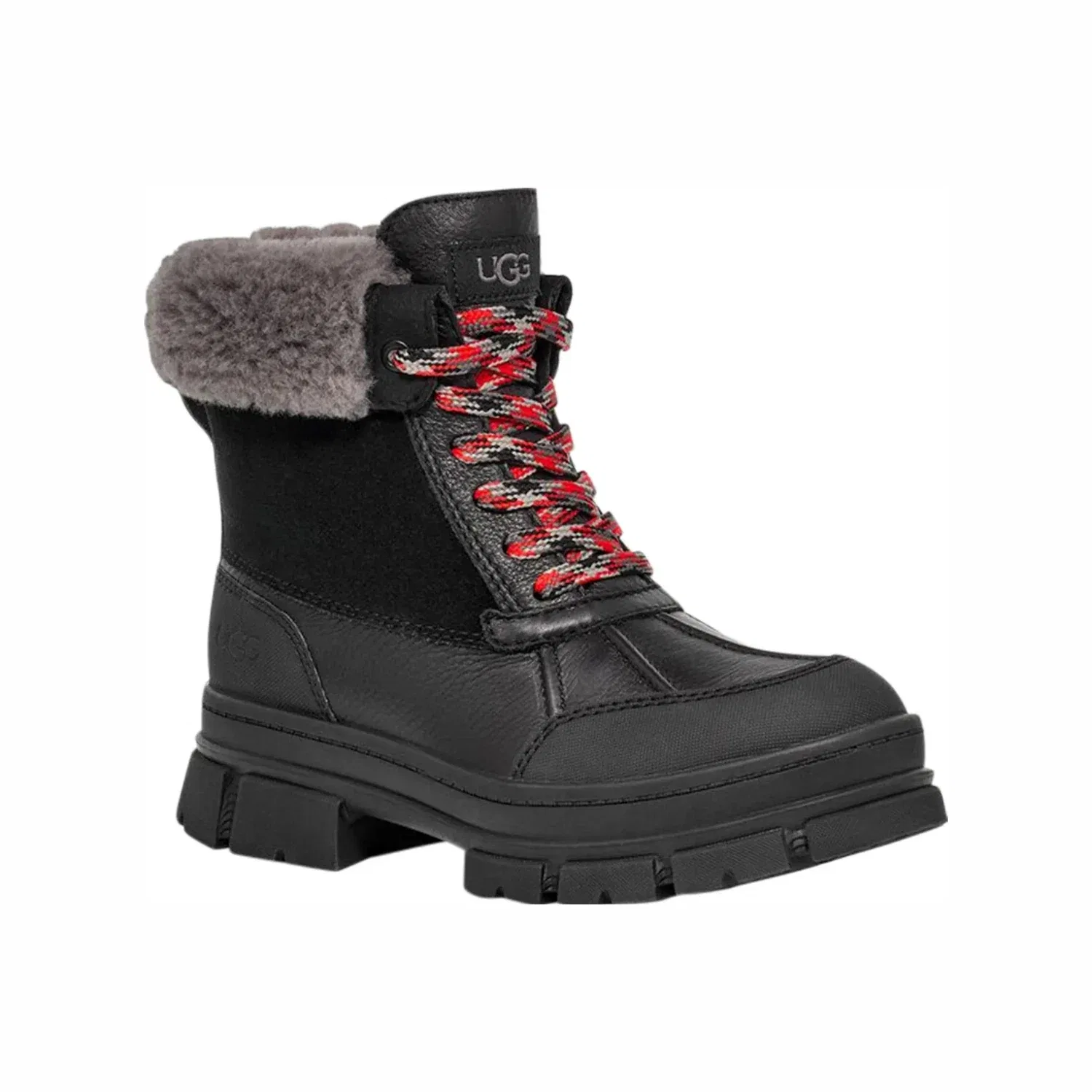 Водонепроницаемые черные ботинки UGG Ashton Addie из натуральной кожи HTAT558 — фото 3