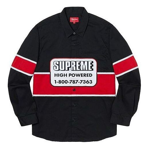 

Рубашка high powered work shirt 'black' Supreme, черный