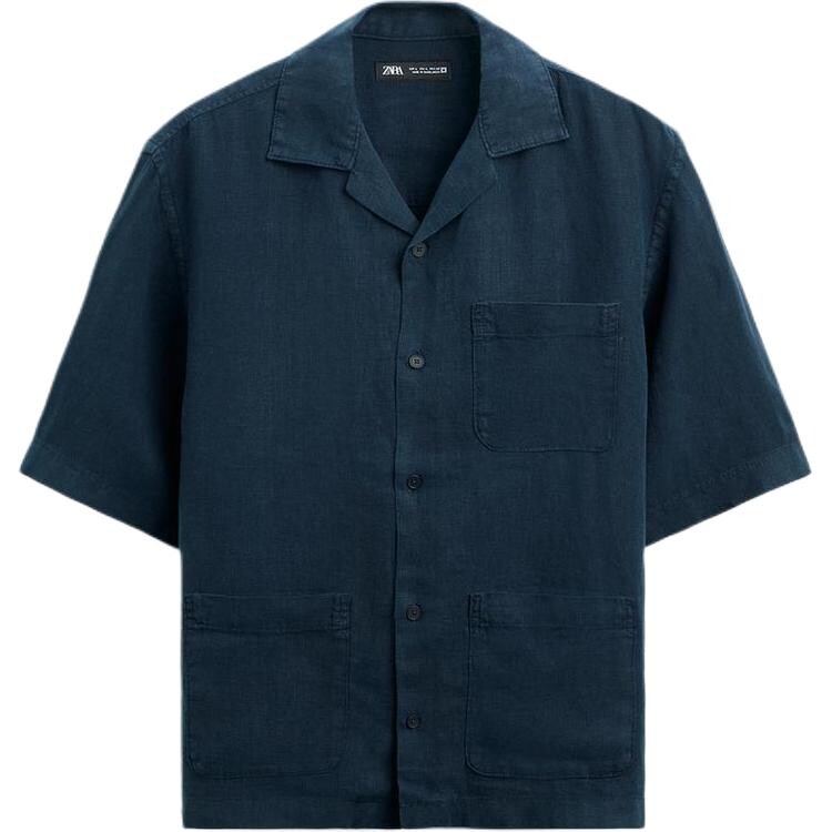 

Рубашка мужская Морской синий Zara, цвет Sea Blue