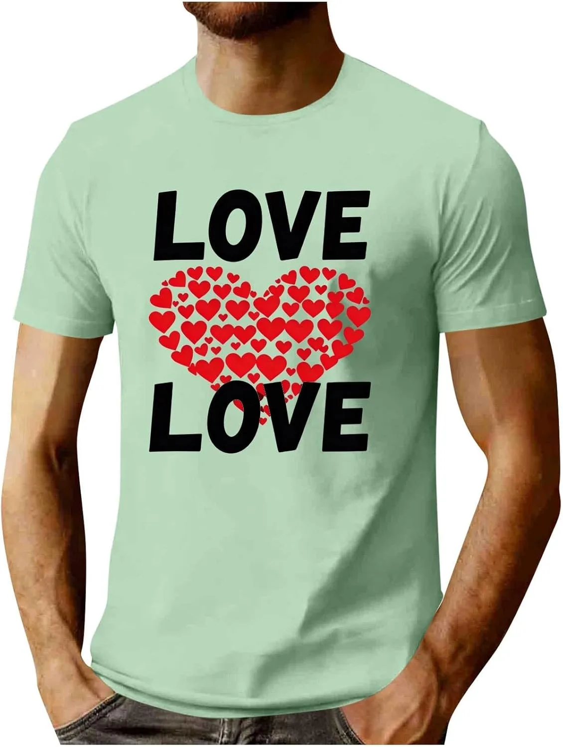 

Футболка с принтом в виде сердца