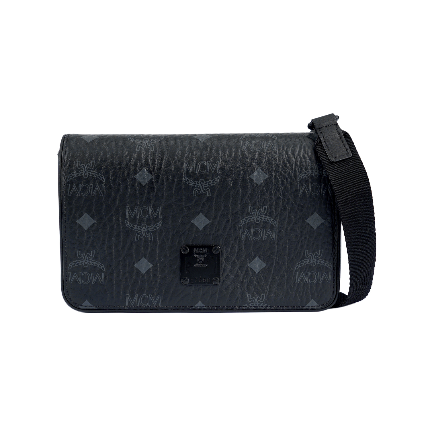 

MCM Сумка через плечо мини coated canvas с кожаной отделкой men's black