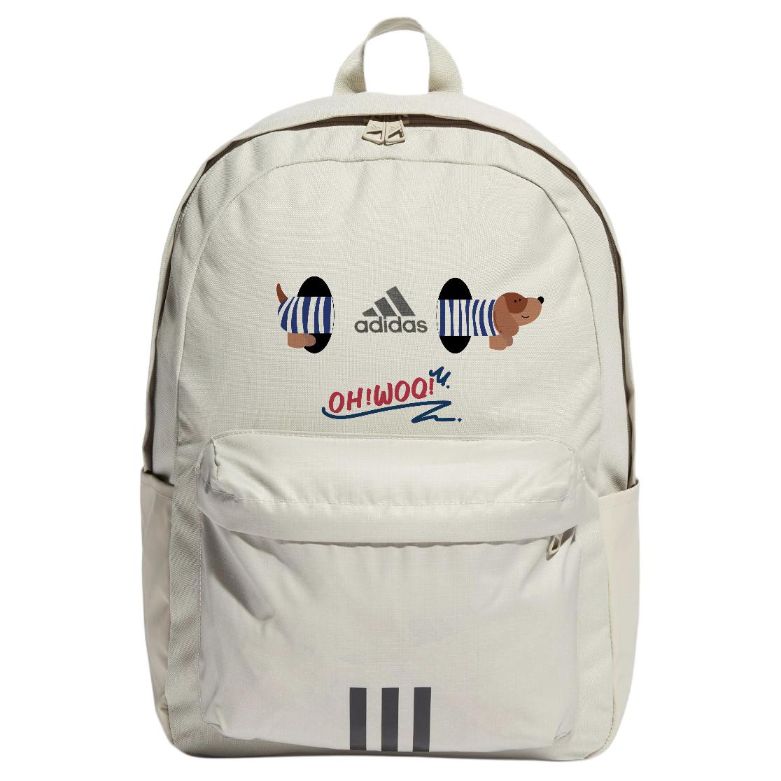 

Adidas Тканевый рюкзак унисекс светло-серый и черный, Light Gray & Black