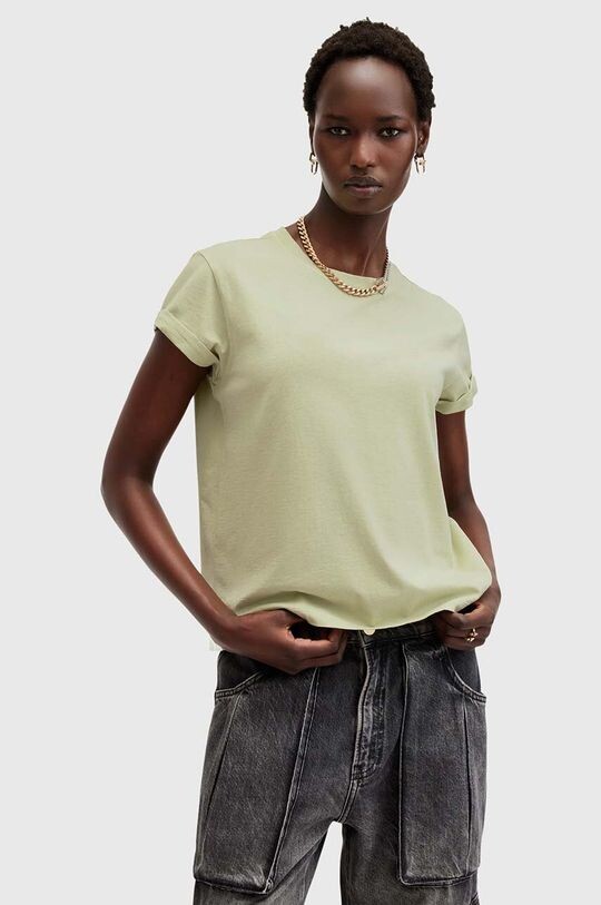 

АННА хлопковая футболка AllSaints, зеленый