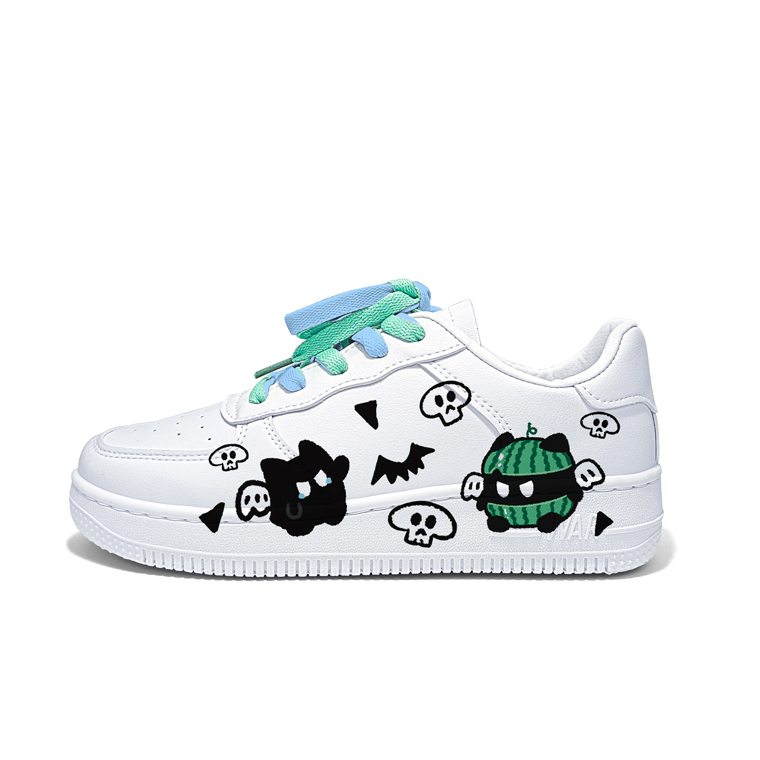 

Низкие кроссовки для скейтбординга Unisex с противоскользящей амортизацией, износостойкие, легкие и дышащие WARRIOR, z5451d( белый )