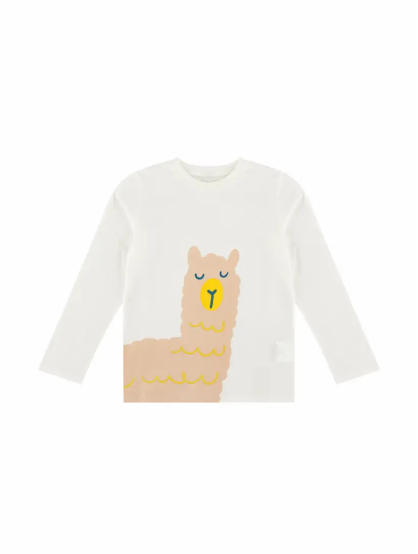 

Хлопковый лонгслив с принтом Stella McCartney, белый