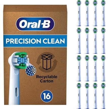 

Электрическая зубная щетка Oral-B Pro Precision Clean, головка X-образной формы и скошенные щетинки, 16 шт.