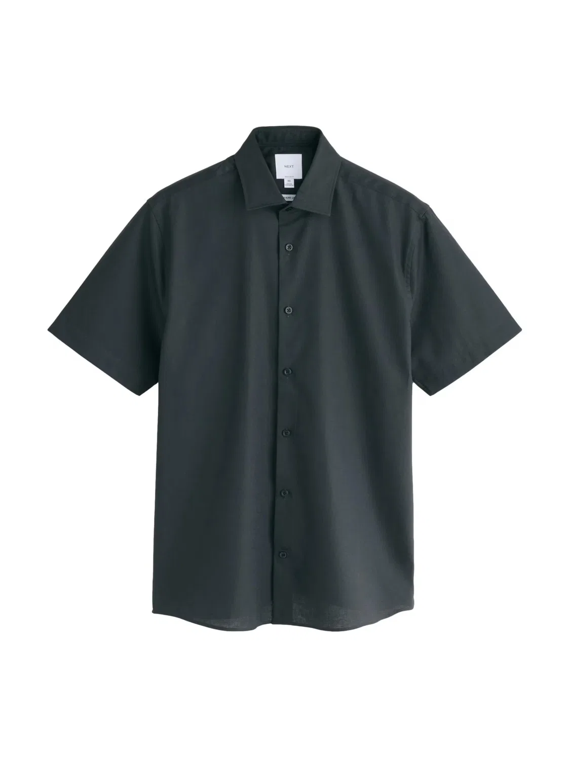 Рубашка Next Regular fit Button Up Shirt N. Premium черного цвета