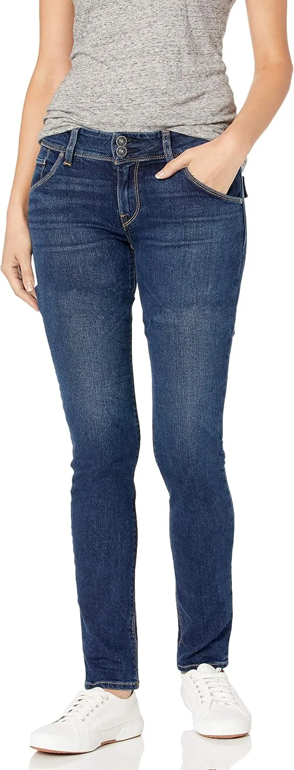 

Hudson Womens Collin Mid Rise Skinny Jean с задними карманами на клапане