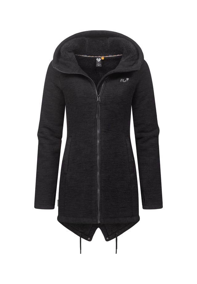 

Кардиган с капюшоном wingi меланж Ragwear, черный