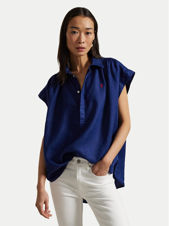 

Свободная рубашка 211935131004 Polo Ralph Lauren, синий