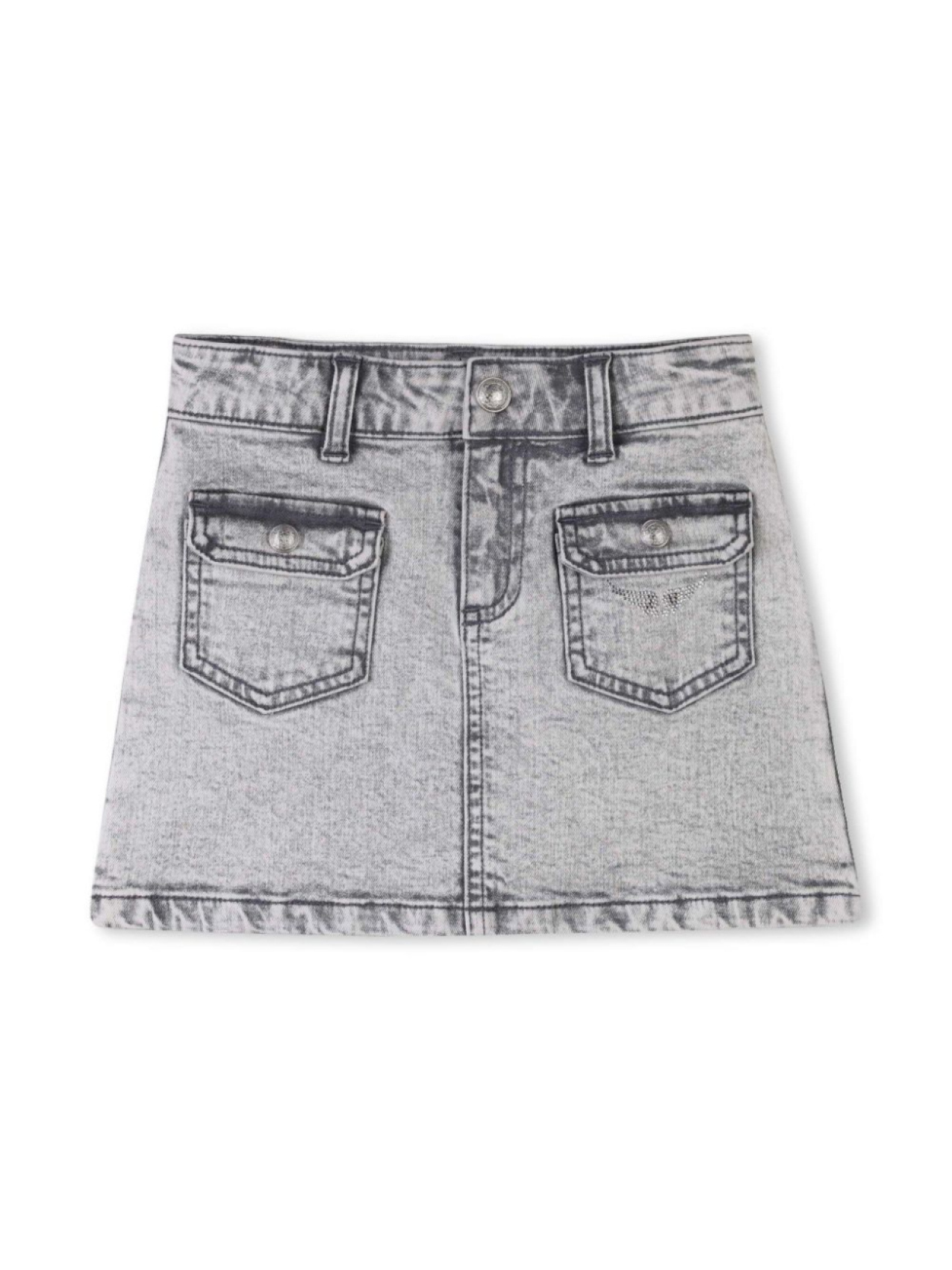 

Zadig & Voltaire Kids джинсовая юбка, серый