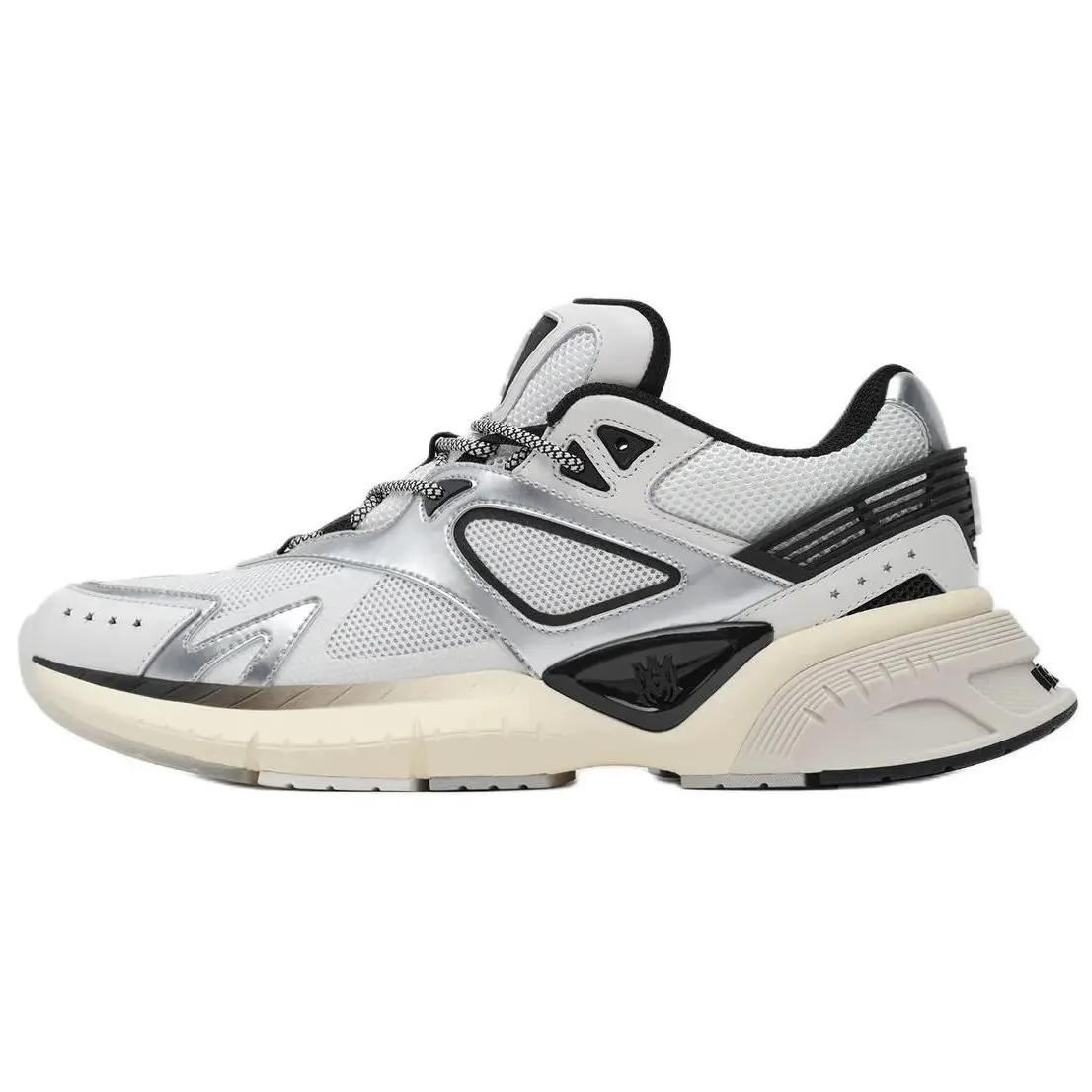 

Кроссовки AMIRI Lifestyle Shoes Men Low-top Silver/Black, черный
