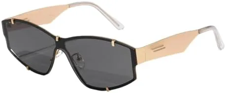 

Солнцезащитные очки Polygon Metal в винтажной оправе для мужчин и женщин, солнцезащитные очки для мужчин, защита от ультрафиолета UV400 MTZJH, Gold Black