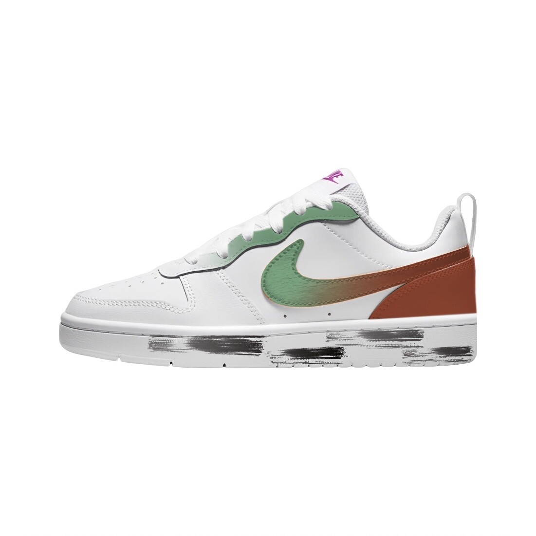 

Кроссовки Nike Court Borough Skateboarding Shoes Women's Low-top Black/Red/Green, красный/зеленый