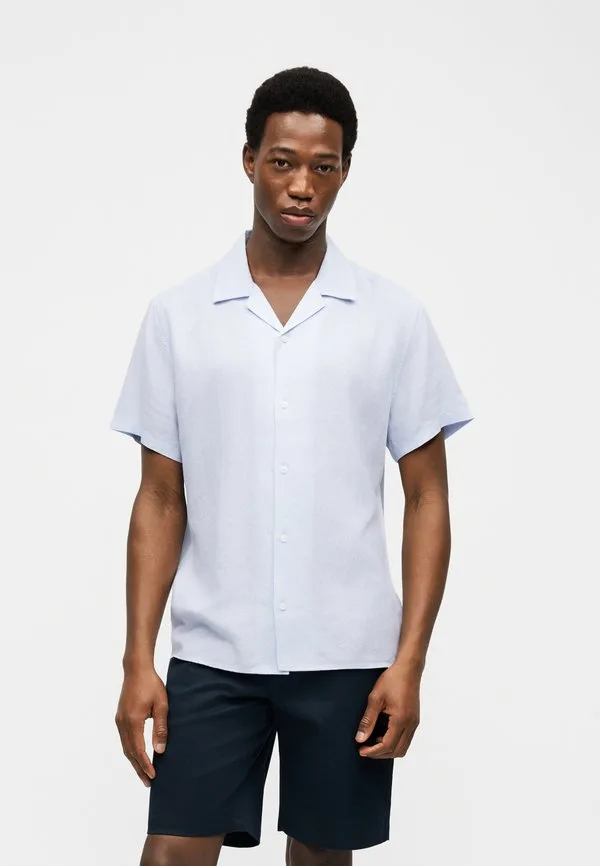 Классная рубашка camp solid Calvin Klein, Heavenly Iris — фото 3
