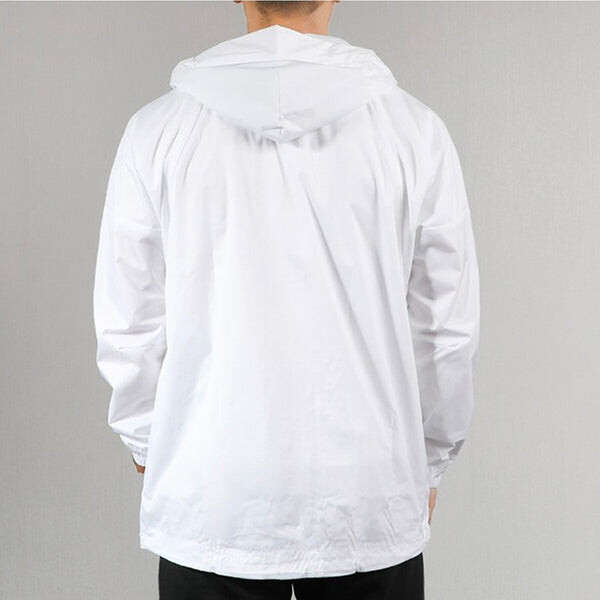 Куртка Men's adidas Sports Stylish Zipper Hooded Jacket White, белый — фото 2