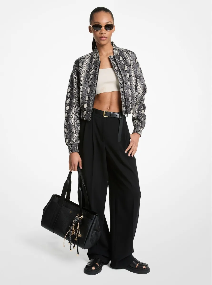 

Женские широкие брюки прямого кроя со стрелками Michael Michael Kors, черный