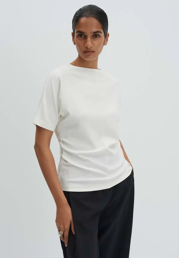 

Облегающая базовая футболка Someday., Milk, Белый, Облегающая базовая футболка Someday., Milk